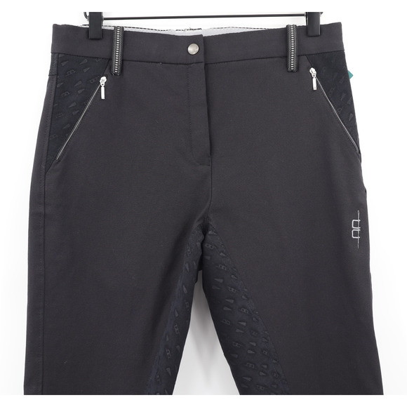 Horseware AA Platinum Women Selena Mid Rise Full Seat Riding Pants Black 30R NEW - Picture 3 of 10